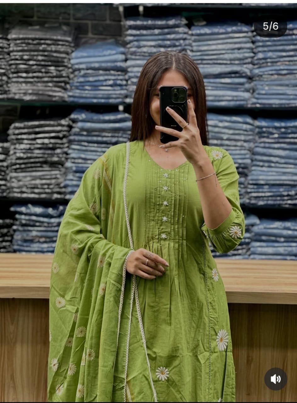 Elegant designer kurti pant with dupatta style for Everyday & occasion wear