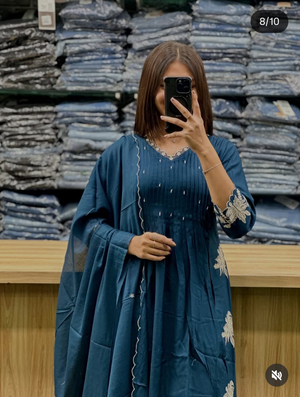 Handblock Printed Kurti And Pant Set With Beautiful Dupatta For Indian Women’s