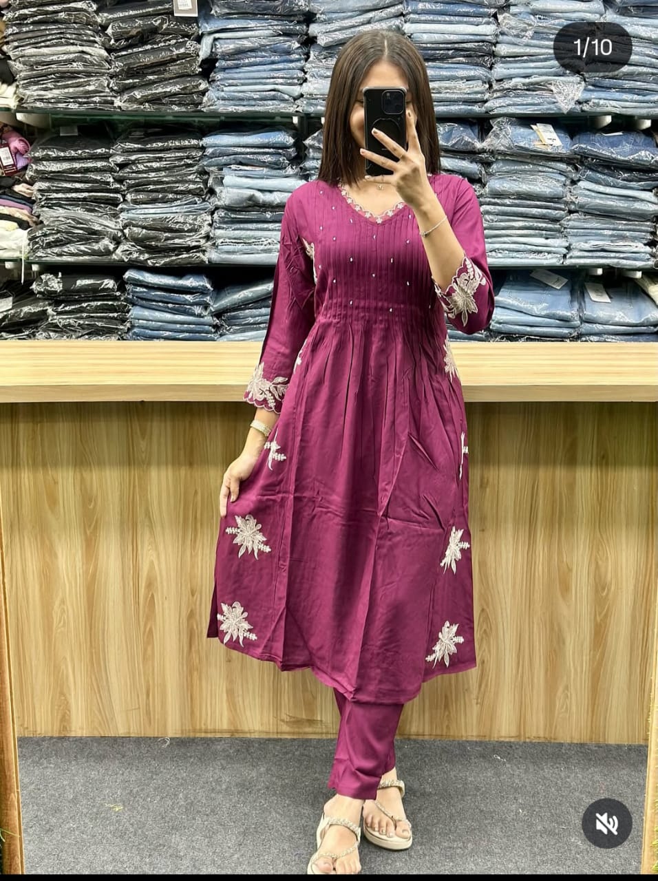 Handblock Printed Kurti And Pant Set With Beautiful Dupatta For Indian Women’s