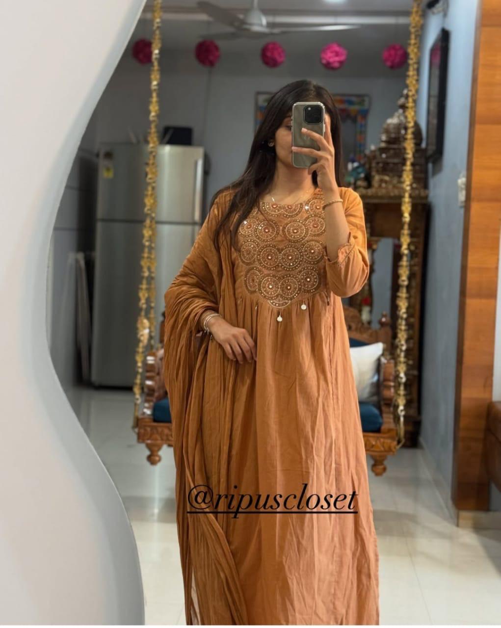 Cotton Kurti Pant Dupatta Set for Women Ideal for Casual and Formal Events