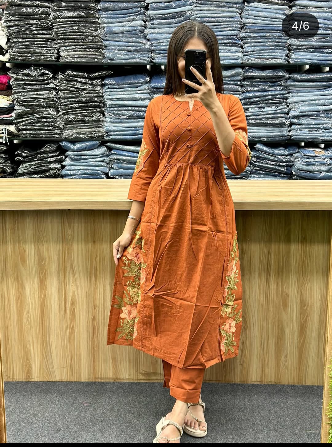 Women's Cotton Kurti Pant Set with Dupatta Comfortable and Stylish