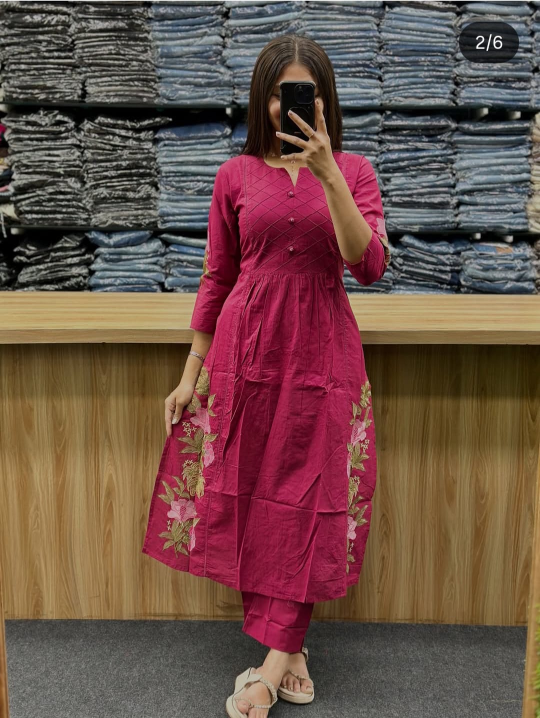 Women's Cotton Kurti Pant Set with Dupatta Comfortable and Stylish