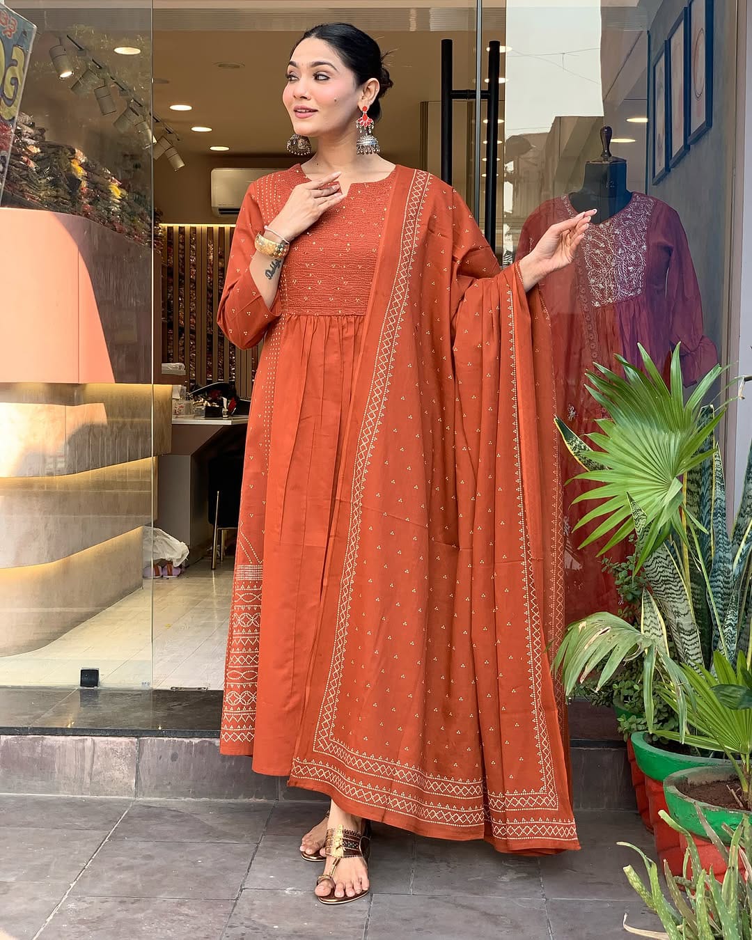 Beautiful Traditional Kurti Pant With Dupatta Sets