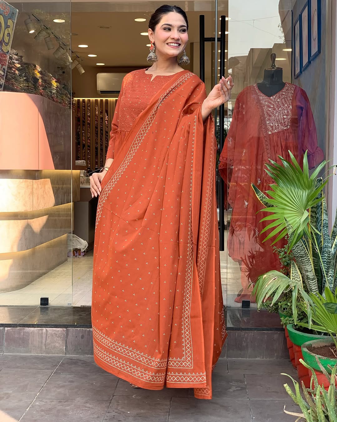 Beautiful Traditional Kurti Pant With Dupatta Sets