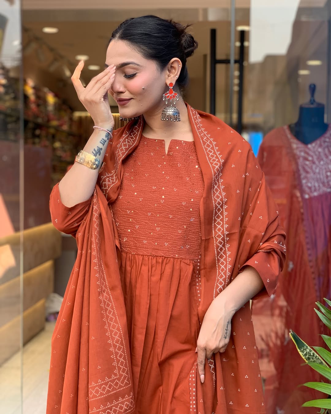 Beautiful Traditional Kurti Pant With Dupatta Sets