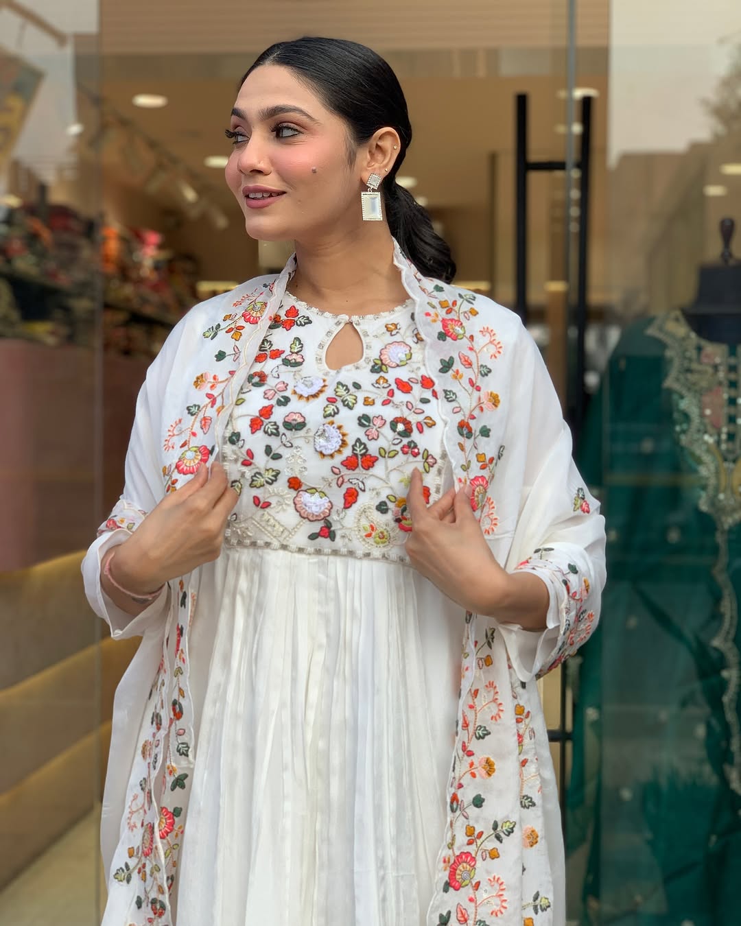 Women's New Trendy Cotton kurti pant And Dupatta Set