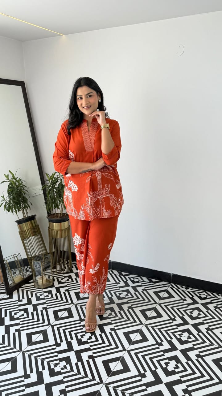 Cotton New Co ord Set For Indian Women's