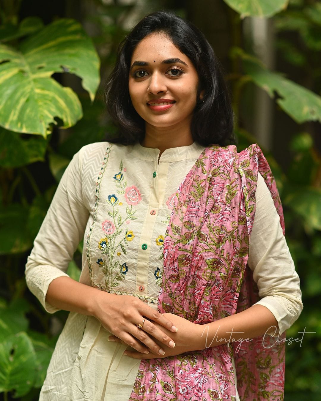 Women's New Trendy Cotton Kurti Pant And Dupatta Set