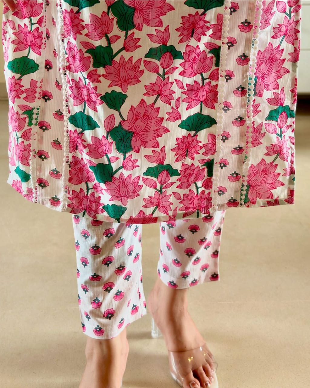 New Beautiful Indian Women's Wedding Kurti And Pant With Dupatta Set