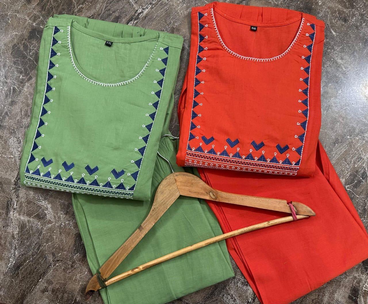 Women's New Trendy Cotton kurti And Pant