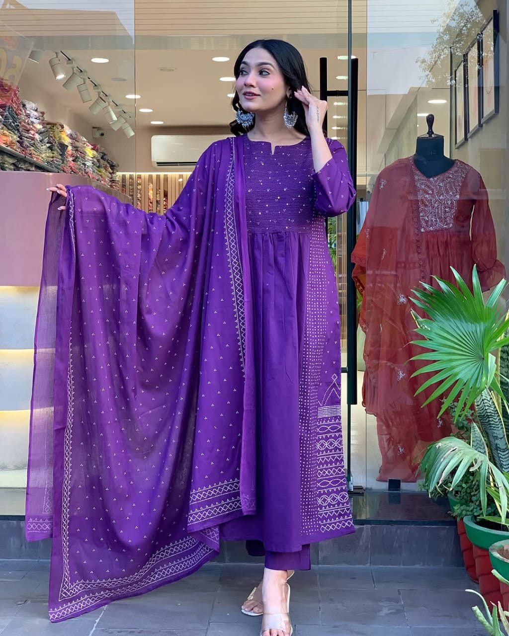 Beautiful Traditional Kurti Pant With Dupatta Sets